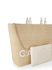 Carvela Cream Frame Winged Shopper Bag - Image 5 of 5