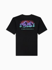Converse Black Abstract Mountain 100% Cotton T-Shirt - Image 1 of 3