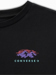 Converse Black Abstract Mountain 100% Cotton T-Shirt - Image 3 of 3