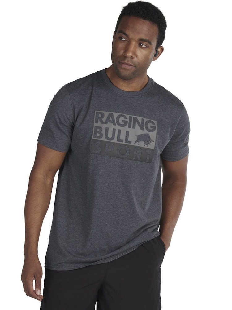 تيشرت رمادي كتل رياضي من Raging Bull - صورة 1 من 4
