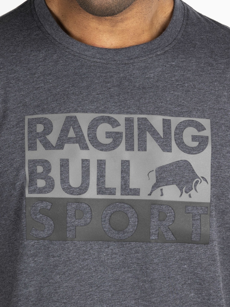 تيشرت رمادي كتل رياضي من Raging Bull - صورة 2 من 4