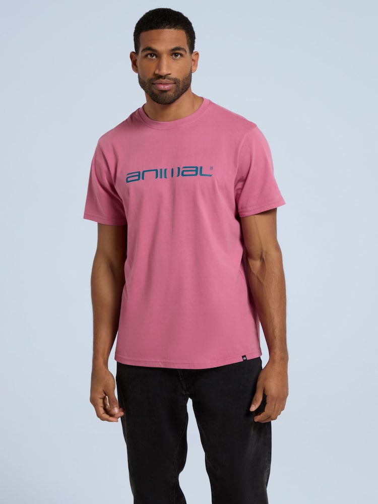 Animal Pink Mens Leon Relaxed T-Shirt - Image 1 of 8
