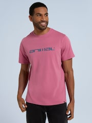 Animal Pink Mens Leon Relaxed T-Shirt - Image 2 of 8