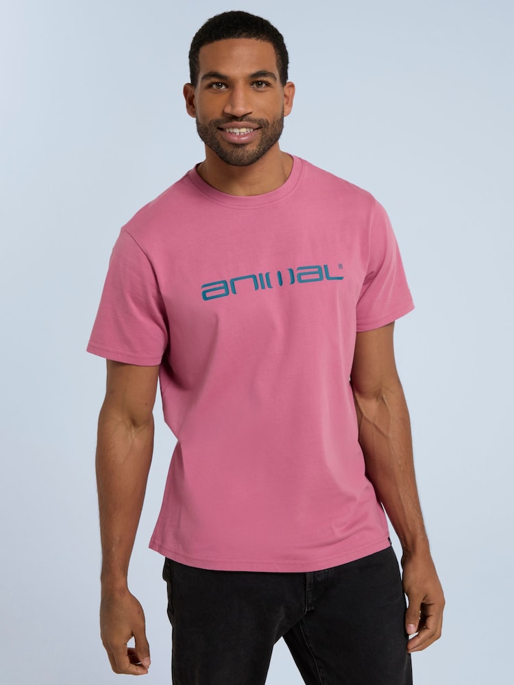 Animal Pink Mens Leon Relaxed T-Shirt - Image 4 of 8