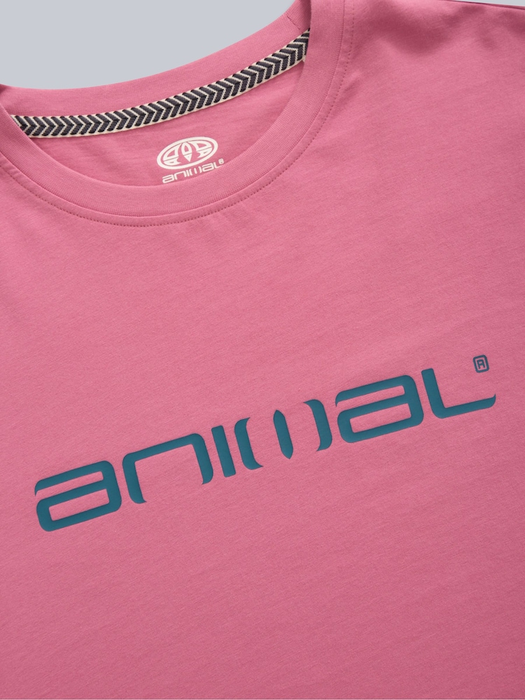 Animal Pink Mens Leon Relaxed T-Shirt - Image 7 of 8