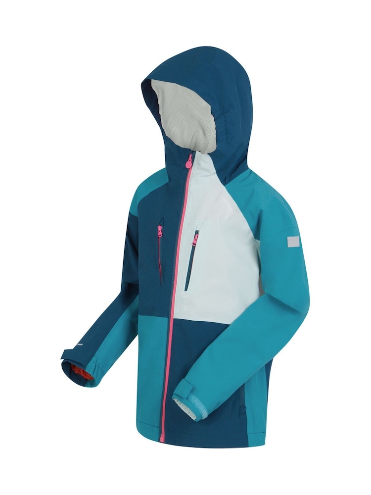 Regatta Dark  Blue Kids Highton VI Waterproof Jacket - Image 7 of 7