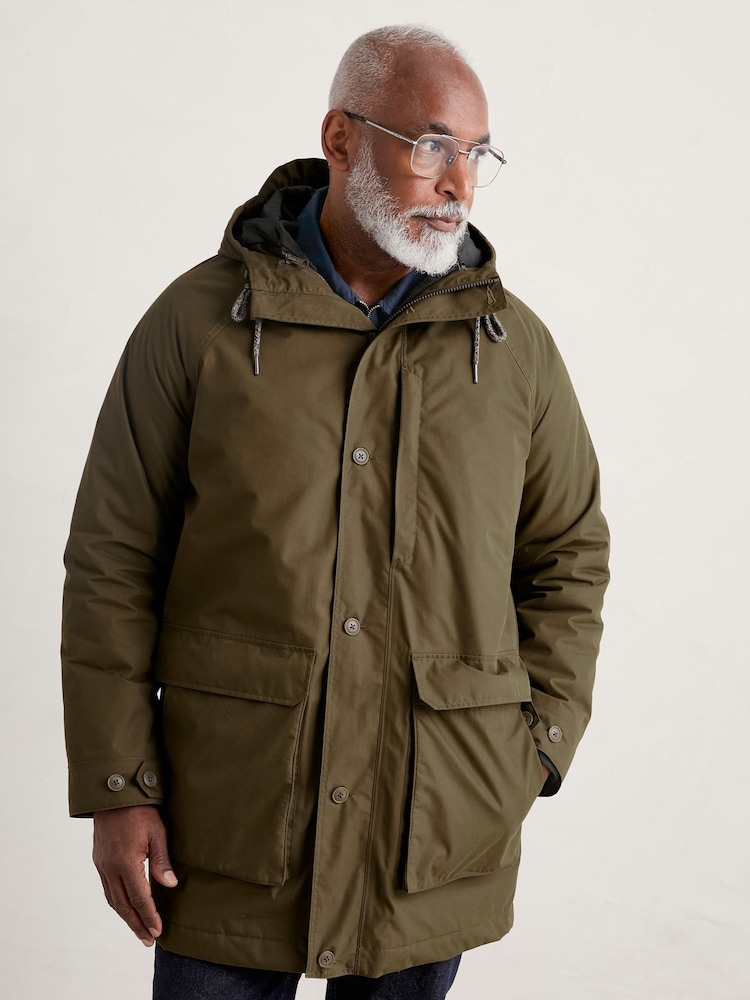 Seasalt Cornwall Green Mens Tin Coast Waterproof 3 in 1 Coat - Image 1 of 7 Seasalt Cornwall Green Mens Tin Coast Waterproof 3 in 1 Coat - Image 1 of 7