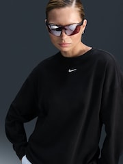 Nike Black Oversized Sportswear Essential Long-Sleeve T-Shirt - Image 3 of 6