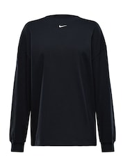 Nike Black Oversized Sportswear Essential Long-Sleeve T-Shirt - Image 6 of 6
