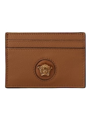 Versace Calf Leather Card Holder Brown Wallet - Image 1 of 6