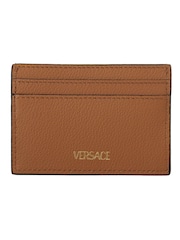 Versace Calf Leather Card Holder Brown Wallet - Image 3 of 6