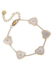 Aela Stainless Steel Heart Bracelet - Image 2 of 2
