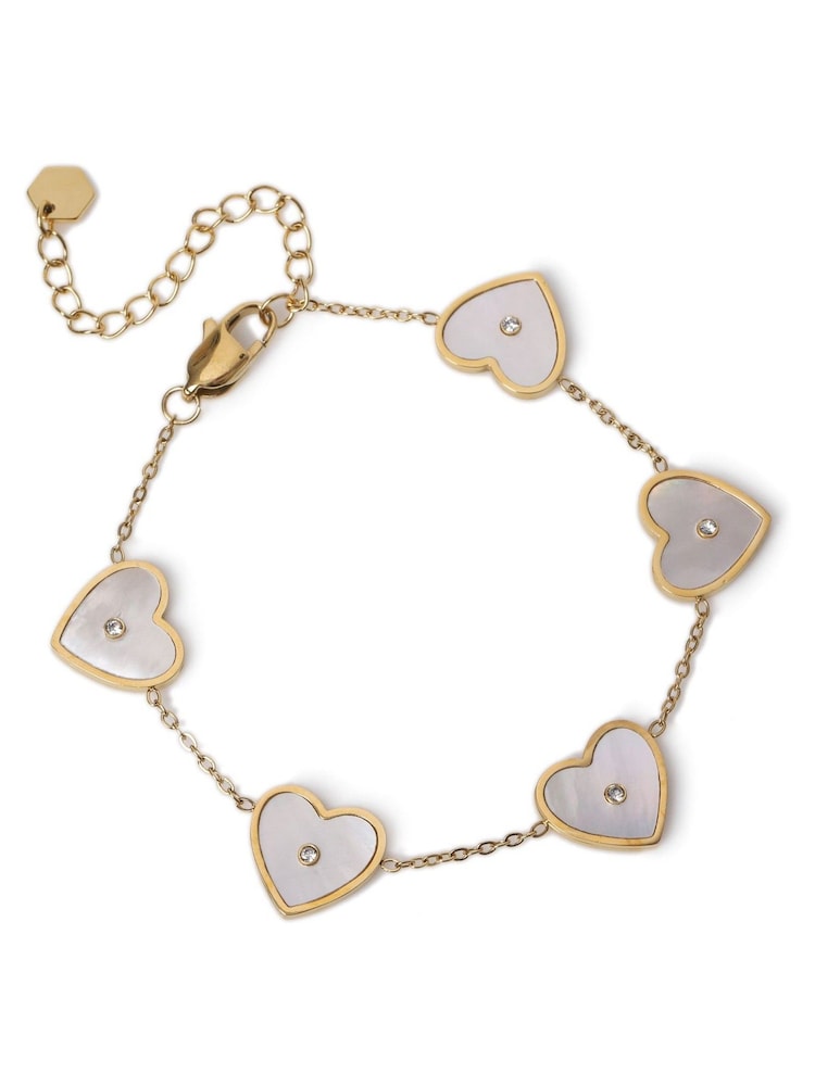 Aela Stainless Steel Heart Bracelet - Image 2 of 2