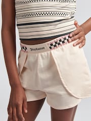 Juicy Couture Cream Girls Boxing Shorts - Image 3 of 4