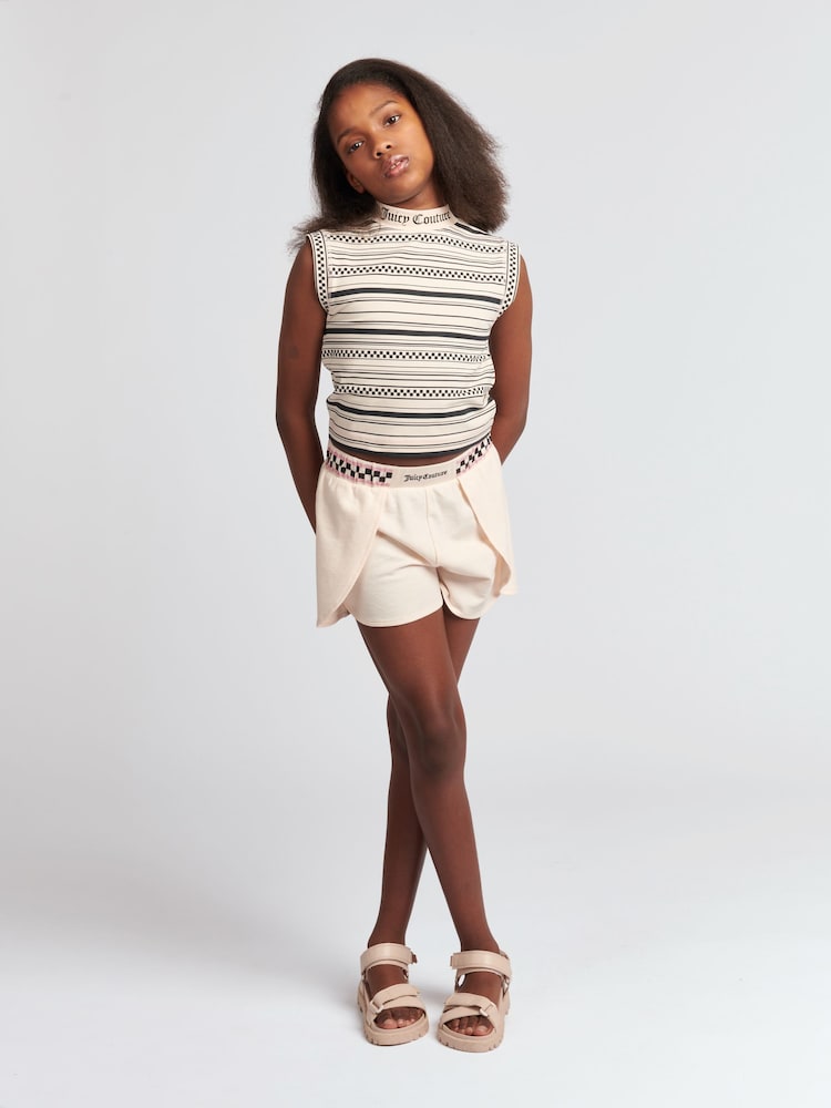 Juicy Couture Cream Girls Boxing Shorts - Image 4 of 4