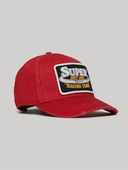 Superdry Red 100% Cotton Graphic Trucker Cap - Image 2 of 4