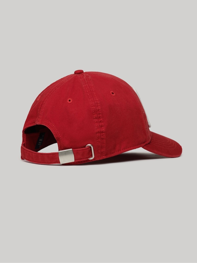 Superdry Red 100% Cotton Graphic Trucker Cap - Image 3 of 4