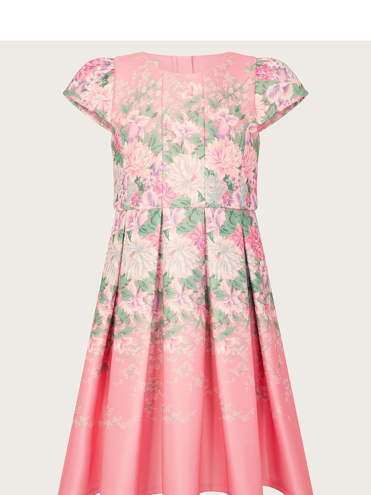 Monsoon Pink Floral Print Scuba Dress - Image 1 of 4