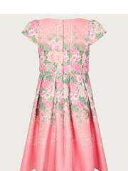 Monsoon Pink Floral Print Scuba Dress - Image 2 of 4