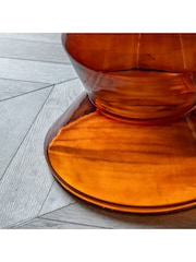 Gallery Home Orange Rabat Glass and Marble Side Minimum Assembly Required Table - Image 2 of 7