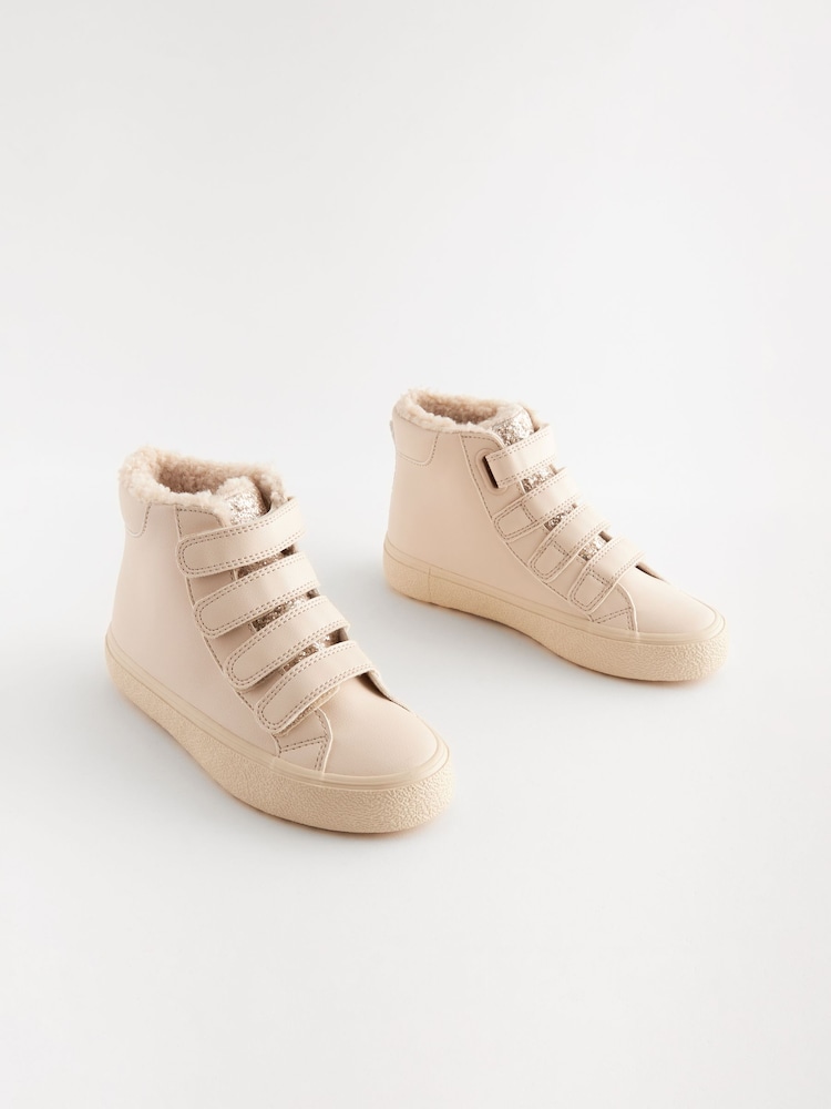 Rosa con purpurina - Alto Top Trainer With Touch Close Fastening - Imagen 1 de 5 Rosa con purpurina - Alto Top Trainer With Touch Close Fastening - Imagen 1 de 5