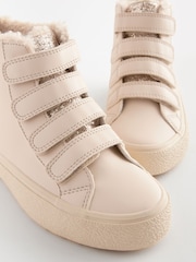 Pink Glitter Wide Fit (G) High Top Trainer With Touch Close Fastening - Image 4 of 5