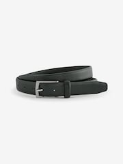 Black Textured Ripple Leather Belt - Image 2 of 3