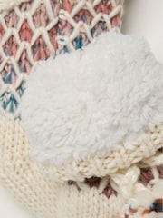 FatFace Cream Womens Space Dye Bedsocks - Image 2 of 2