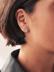 Sterling Silver Twist Stud Earrings - Image 2 of 6
