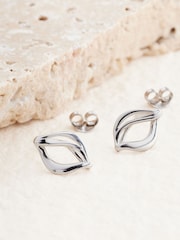 Sterling Silver Twist Stud Earrings - Image 4 of 6