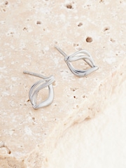 Sterling Silver Twist Stud Earrings - Image 5 of 6