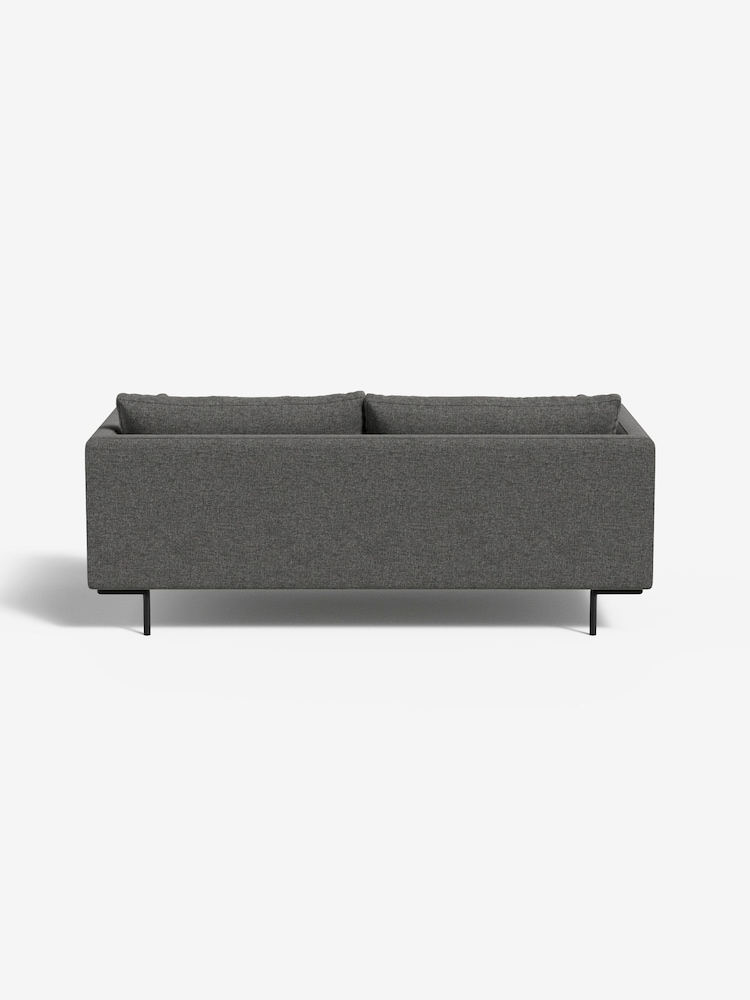 MADE.COM Textured Weave Stone Grey Harlow 2 Seater Sofa - Image 2 of 3