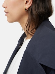 Jigsaw Gold Plated Chubby Hoop Earrings - Image 1 of 1