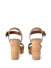 Kurt Geiger London Mayfair Cork Wedge Sandals - Image 4 of 5