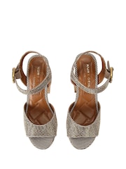 Kurt Geiger London Mayfair Cork Wedge Sandals - Image 5 of 5