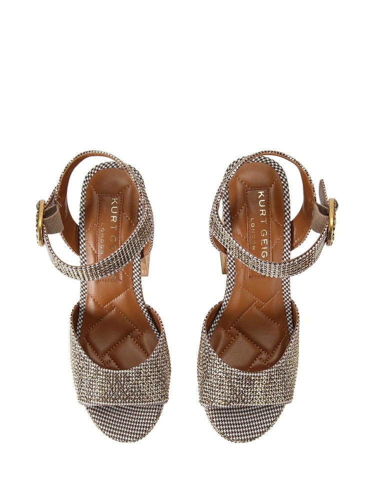 Kurt Geiger London Mayfair Cork Wedge Sandals - Image 5 of 5