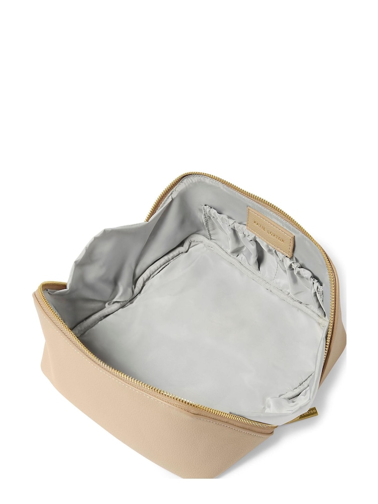 Katie Loxton Brown Medium Make Up Wash Bag - Image 2 of 5