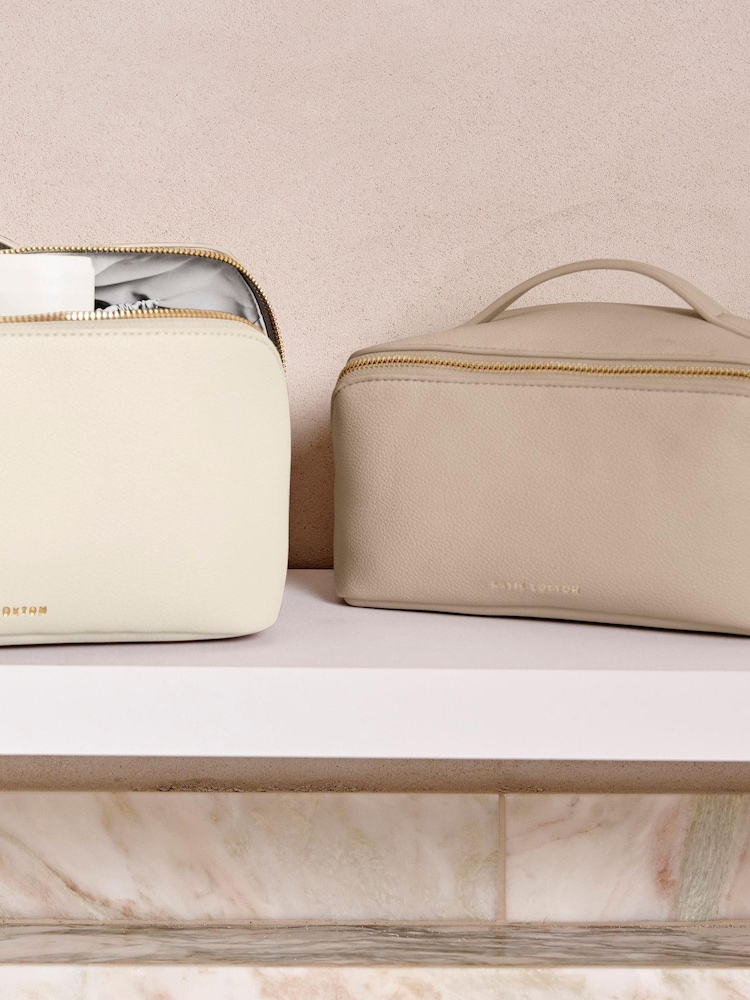 Katie Loxton Brown Medium Make Up Wash Bag - Image 5 of 5