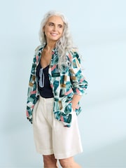 Seasalt Cornwall Blue Wren Flutter Shirt - Image 1 of 4