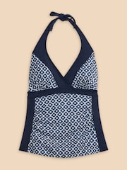 White Stuff Blue Sunshine Reversible Tankini - Image 5 of 7