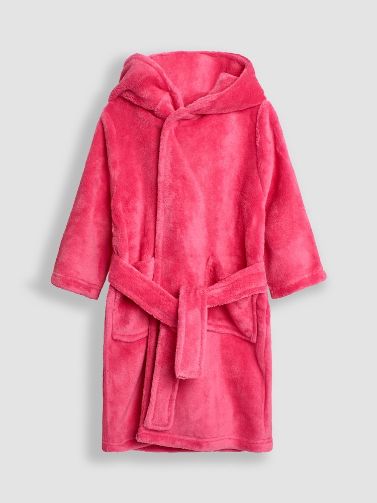 JoJo Maman Bébé Fuchsia Unicorn Dressing Gown - Image 1 of 3