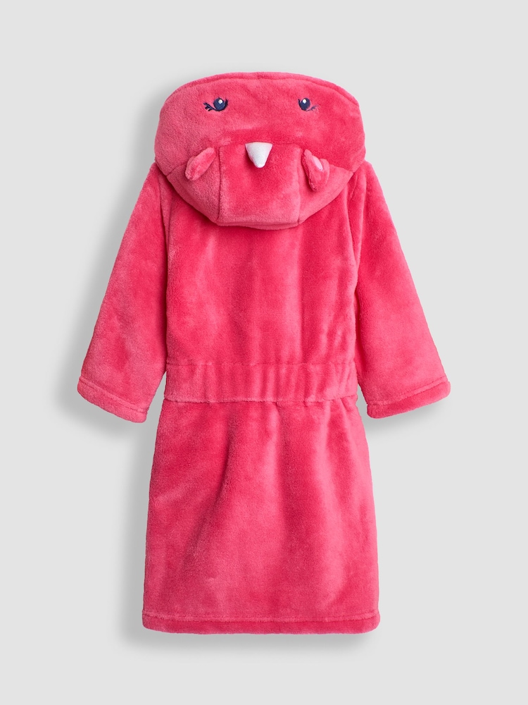 JoJo Maman Bébé Fuchsia Unicorn Dressing Gown - Image 2 of 3