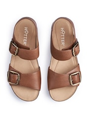 Hotter Dark Brown Regular Fit Tourist II Buckle Sandals - Image 4 of 4