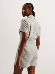 Ted Baker Cream Osamud Tailored Playsuit - Image 4 of 6