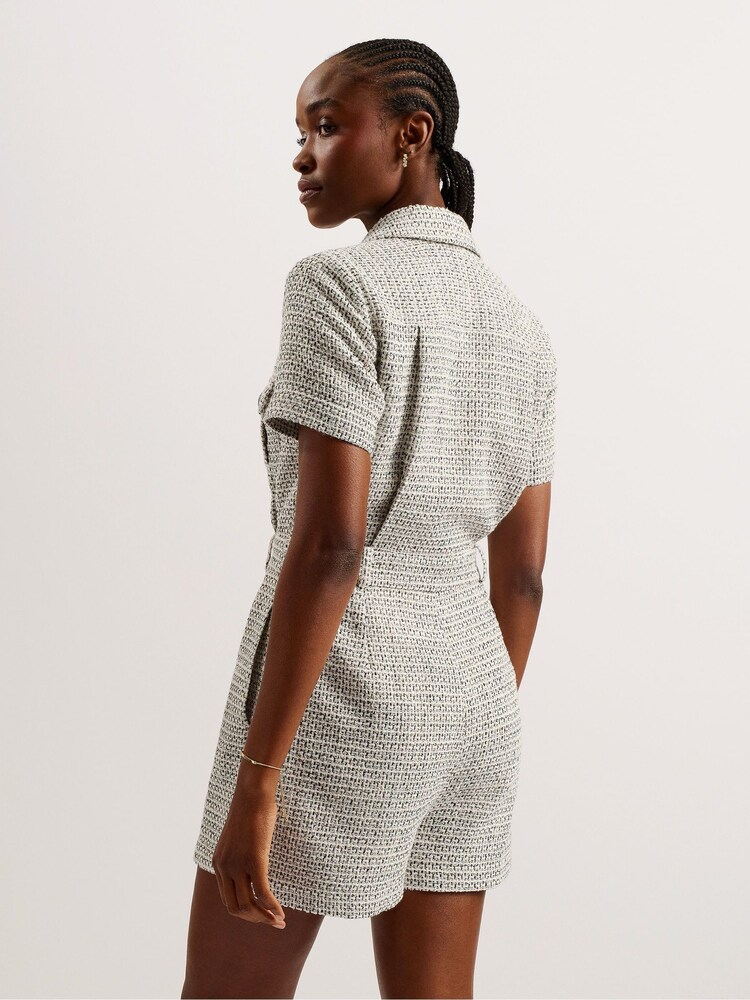 Ted Baker Cream Osamud Tailored Playsuit - Image 4 of 6