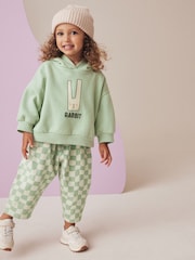 Green 100% Cotton Rabbit Hoodie Set (3mths-7yrs) - Image 1 of 8