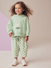Green 100% Cotton Rabbit Hoodie Set (3mths-7yrs) - Image 2 of 8