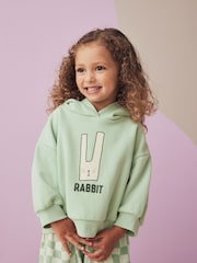 Green 100% Cotton Rabbit Hoodie Set (3mths-7yrs) - Image 4 of 8