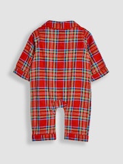 JoJo Maman Bébé Red 100% Cotton All-In-One Pyjamas - Image 2 of 3