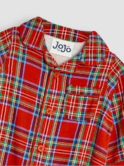 JoJo Maman Bébé Red 100% Cotton All-In-One Pyjamas - Image 3 of 3